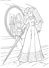 Принцесса Мерида с мечом