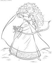 Принцесса Мерида с луком