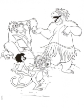 Маугли танцует вместе с обезьянами