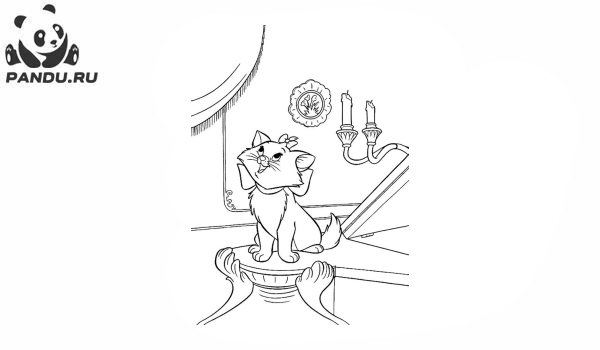 Раскраска Коты Аристократы. Раскраска Коты аристократы - рисунок №30
