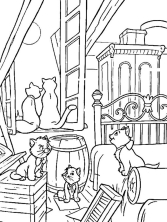 Раскраска Коты аристократы - рисунок №33