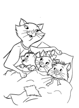 Раскраска Коты аристократы - рисунок №42