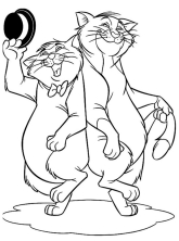 Раскраска Коты аристократы - рисунок №44