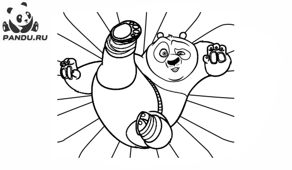 Раскраска Кунг-фу панда. Раскраски Кунг-фу панда - рисунок №10