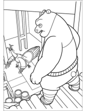 Раскраски Кунг-фу панда - рисунок №12