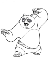 Раскраски Кунг-фу панда - рисунок №18