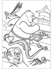 Раскраски Кунг-фу панда - рисунок №22