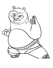 Раскраски Кунг-фу панда - рисунок №27