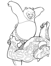 Раскраски Кунг-фу панда - рисунок №33