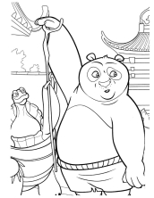 Раскраски Кунг-фу панда - рисунок №43