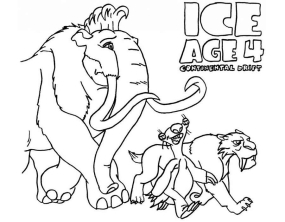 Раскраски Ледниковый период - рисунок №19