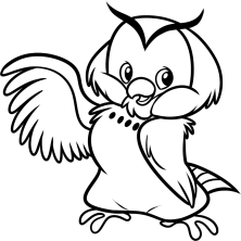 Раскраска сова - рисунок №25