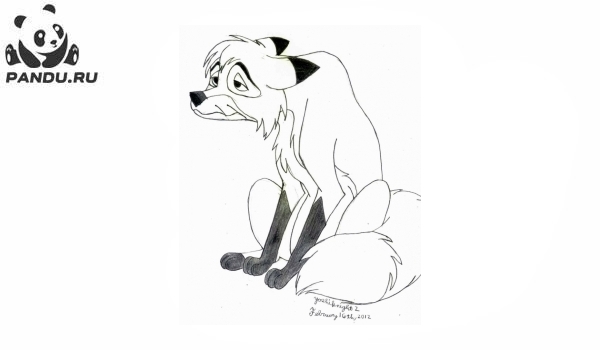 Раскраска Лис и пёс. Рисунок №19
