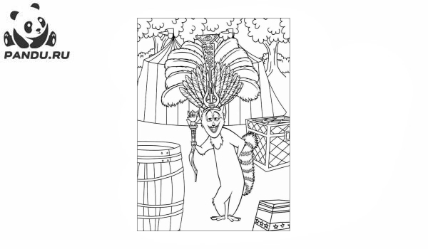 Раскраска Мадагаскар 2. Раскраски Мадагаскар - рисунок №15