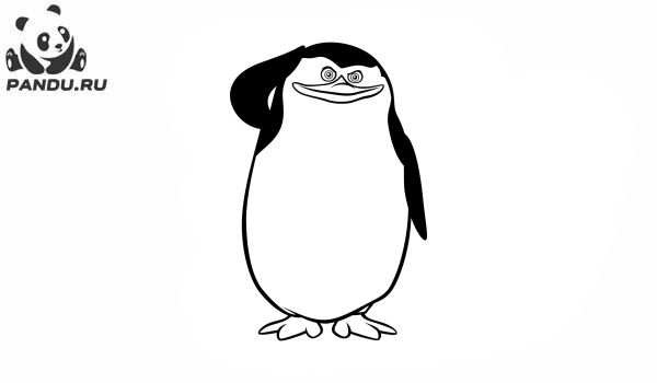 Раскраска Мадагаскар. Пингвины Мадагаскара