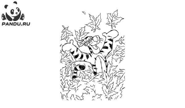 Раскраска Медвежонок Винни и его друзья. Раскраска Винни Пух - рисунок №14