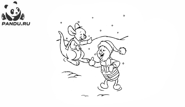 Раскраска Медвежонок Винни и его друзья. Раскраска Винни Пух - рисунок №15