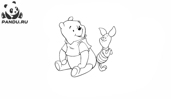 Раскраска Медвежонок Винни и его друзья. Раскраска Винни Пух - рисунок №23