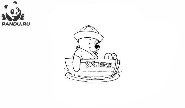 Раскраска Медвежонок Винни и его друзья. Раскраска Винни Пух - рисунок №54