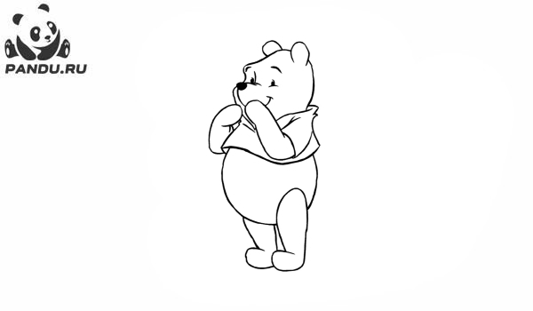 Раскраска Медвежонок Винни и его друзья. Раскраска Винни Пух - рисунок №59