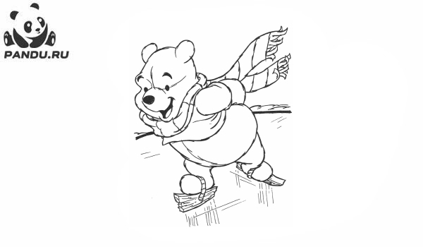Раскраска Медвежонок Винни и его друзья. Раскраска Винни Пух - рисунок №6
