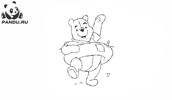 Раскраска Медвежонок Винни и его друзья. Раскраска Винни Пух - рисунок №60