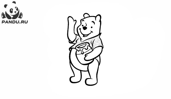 Раскраска Медвежонок Винни и его друзья. Раскраска Винни Пух - рисунок №61
