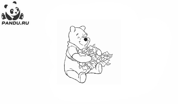 Раскраска Медвежонок Винни и его друзья. Раскраска Винни Пух - рисунок №65