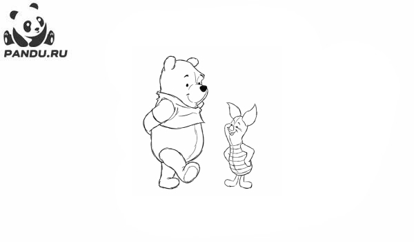 Раскраска Медвежонок Винни и его друзья. Раскраска Винни Пух - рисунок №67