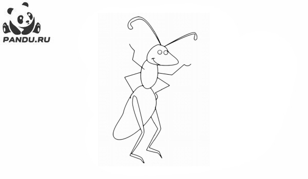 Раскраска Муравей Антц. Раскраска муравей - рисунок №14