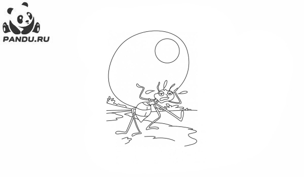Раскраска Муравей Антц. Раскраска муравей - рисунок №29