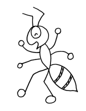 Раскраска муравей - рисунок №34