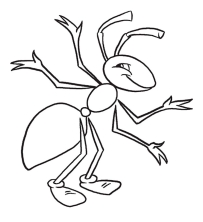 Раскраска муравей - рисунок №54