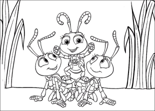 Раскраска муравей - рисунок №68
