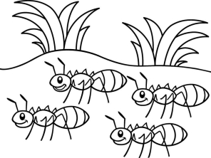 Раскраска муравей - рисунок №73
