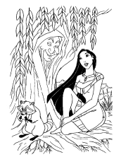 Раскраска Покахонтас - рисунок №20