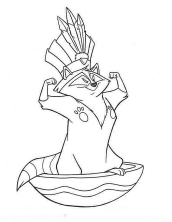 Раскраска Покахонтас - рисунок №21