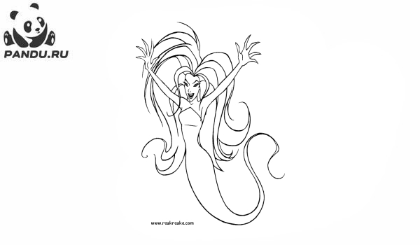 Раскраска Синдбад: Легенда семи морей. Богиня Хаоса
