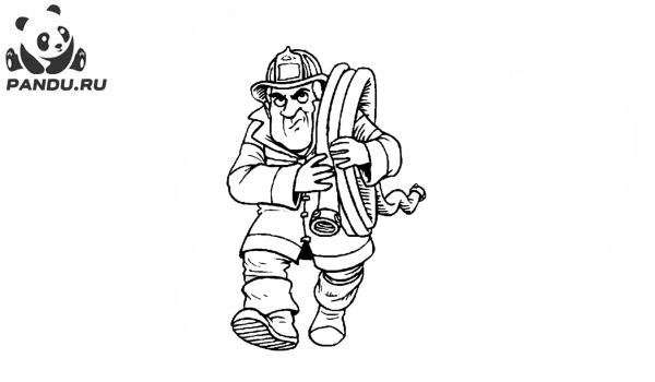 Раскраска Спасатели в Австралии. Раскраска пожарная машина