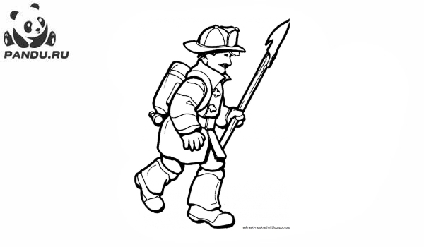 Раскраска Спасатели в Австралии. Feuerwehrmann Sam 2020