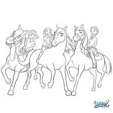 Девочки на своих лошадях