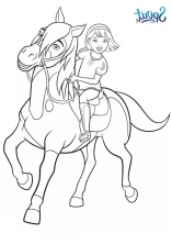 Эбигейл обожает свою лошадь по кличке Бумеранг.
