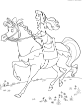 Аврора верхом на коне