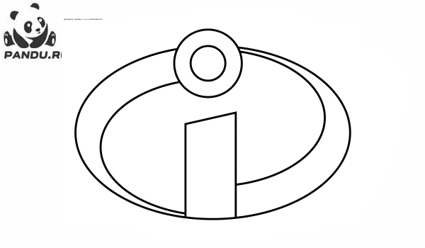 Раскраска Суперсемейка. Логотип 
