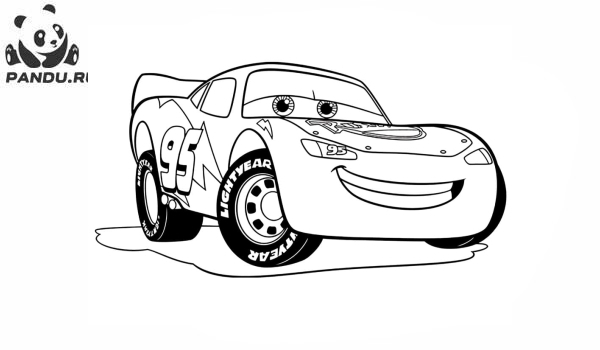 Раскраска Тачки 3. Легендарный гоночный автомобиль