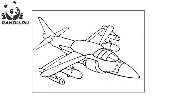 Раскраска Самолеты. Раскраски самолеты - рисунок №11
