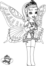 Принцесса с крыльями бабочки