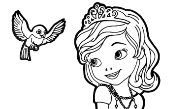 Принцесса София и птица