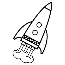 Раскраска ракета - рисунок №14