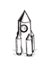 Раскраска ракета - рисунок №24